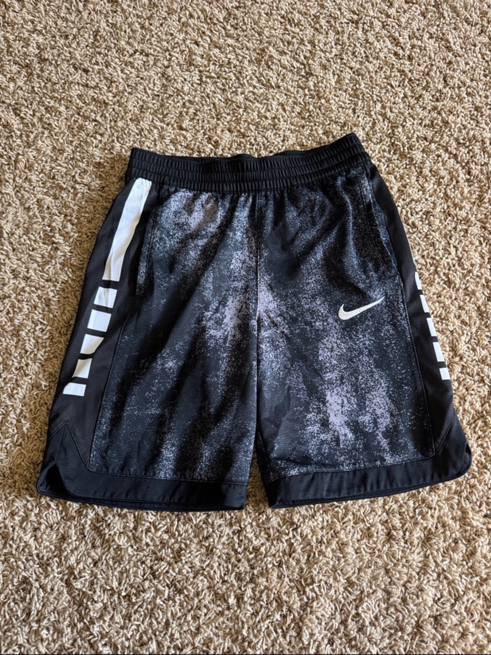 Nike Black and White Performance Basketball Shorts